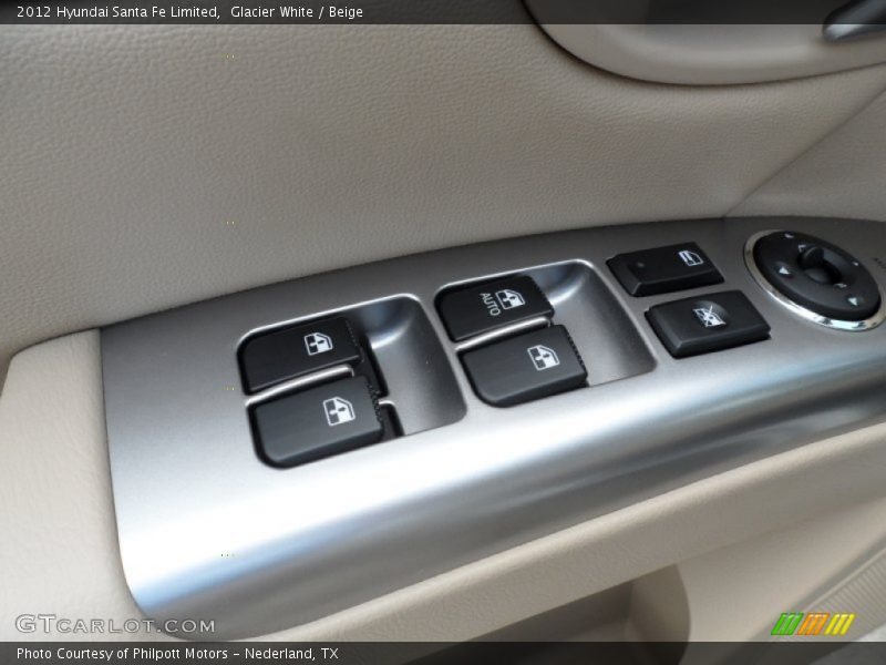 Glacier White / Beige 2012 Hyundai Santa Fe Limited