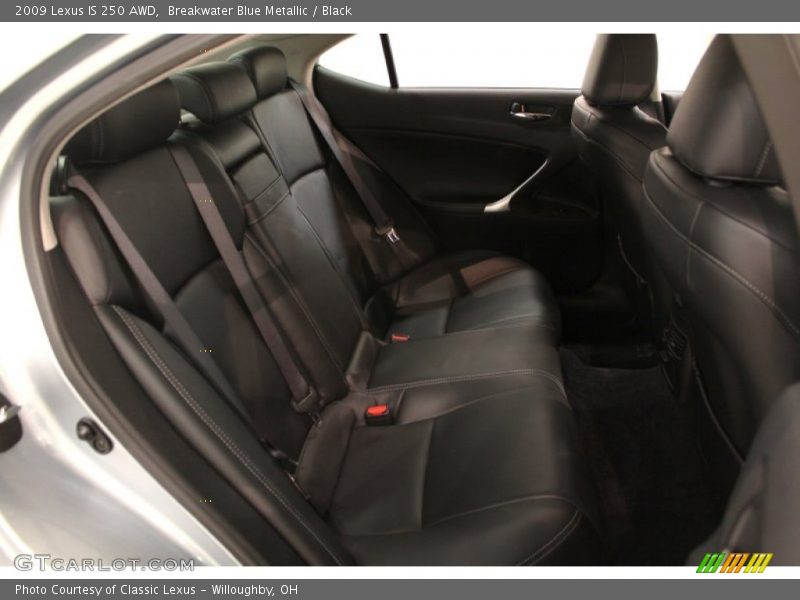 Breakwater Blue Metallic / Black 2009 Lexus IS 250 AWD