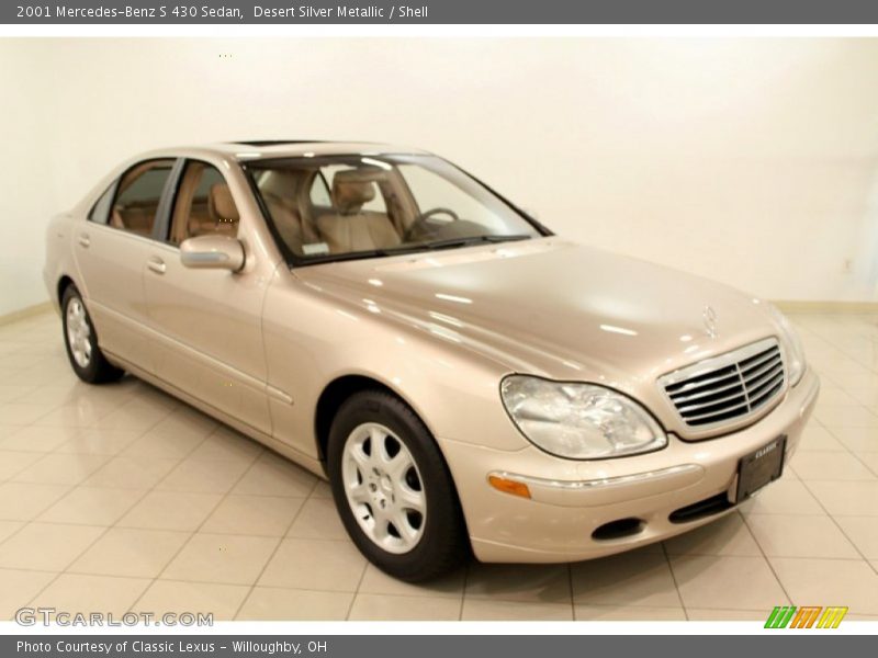 Desert Silver Metallic / Shell 2001 Mercedes-Benz S 430 Sedan