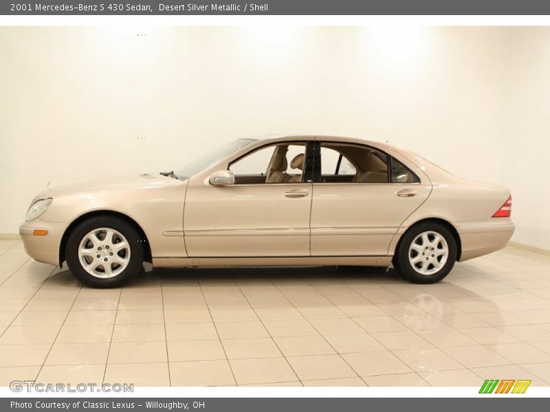 Desert Silver Metallic / Shell 2001 Mercedes-Benz S 430 Sedan