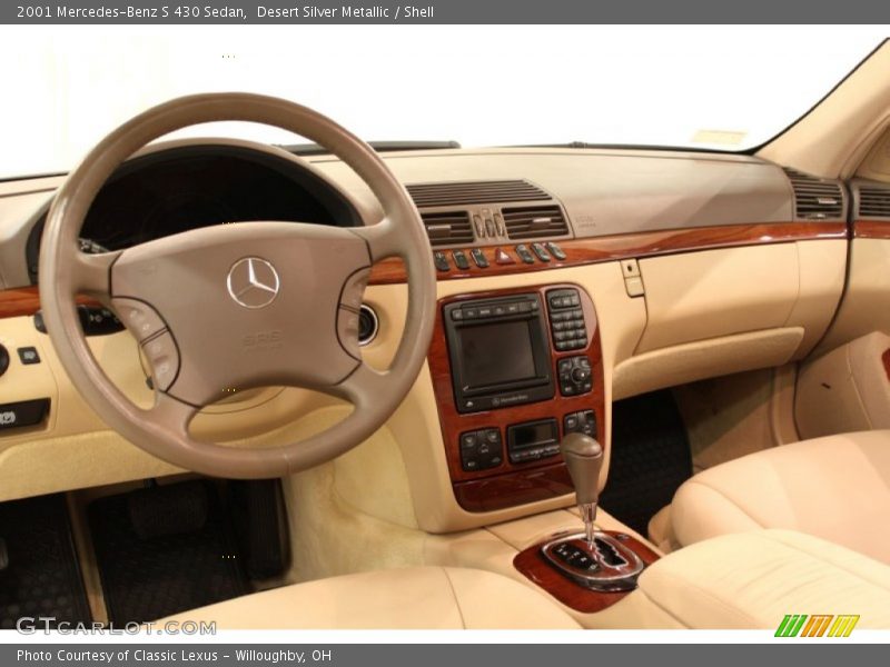 Desert Silver Metallic / Shell 2001 Mercedes-Benz S 430 Sedan