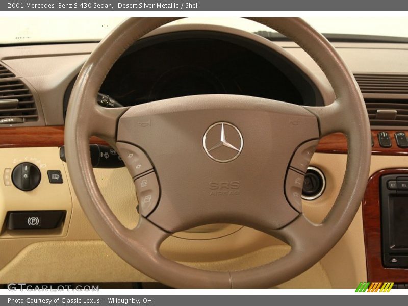 Desert Silver Metallic / Shell 2001 Mercedes-Benz S 430 Sedan