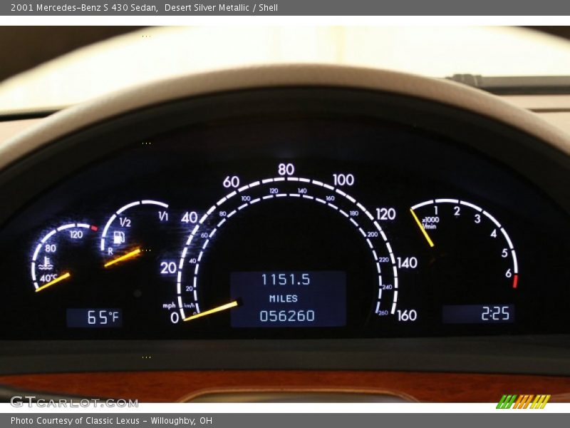 Desert Silver Metallic / Shell 2001 Mercedes-Benz S 430 Sedan