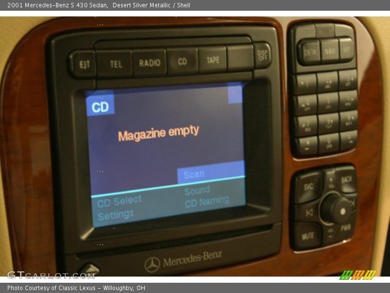 Desert Silver Metallic / Shell 2001 Mercedes-Benz S 430 Sedan