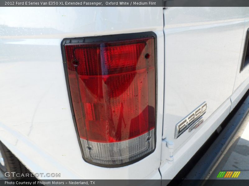 Oxford White / Medium Flint 2012 Ford E Series Van E350 XL Extended Passenger