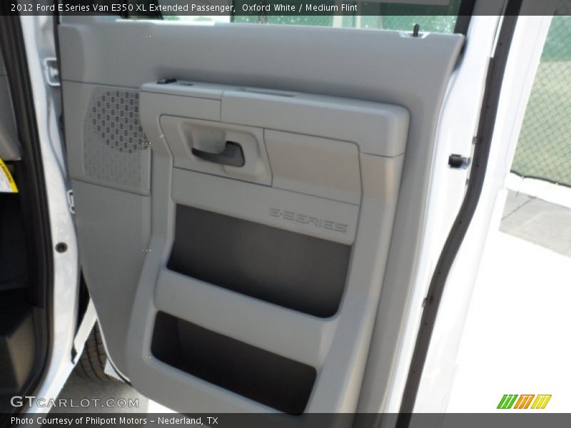 Oxford White / Medium Flint 2012 Ford E Series Van E350 XL Extended Passenger
