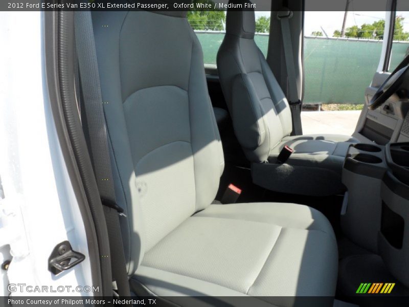 Oxford White / Medium Flint 2012 Ford E Series Van E350 XL Extended Passenger