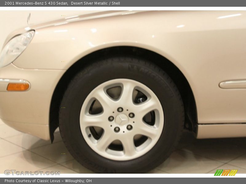 Desert Silver Metallic / Shell 2001 Mercedes-Benz S 430 Sedan