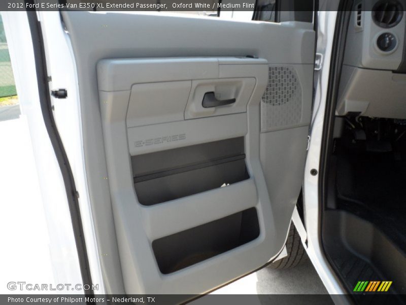 Oxford White / Medium Flint 2012 Ford E Series Van E350 XL Extended Passenger