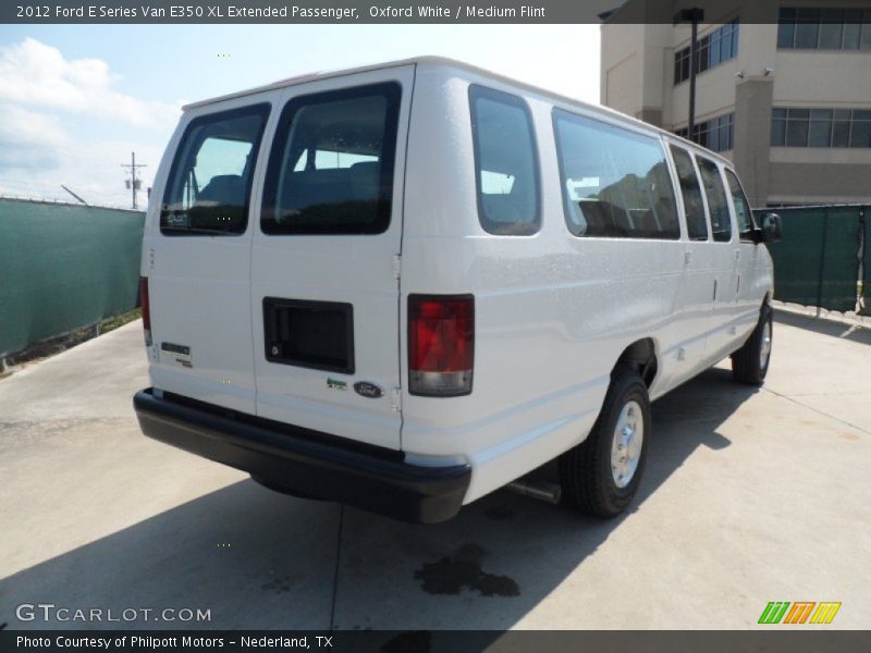 Oxford White / Medium Flint 2012 Ford E Series Van E350 XL Extended Passenger
