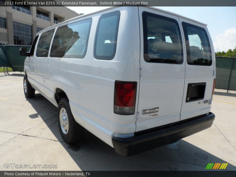 Oxford White / Medium Flint 2012 Ford E Series Van E350 XL Extended Passenger