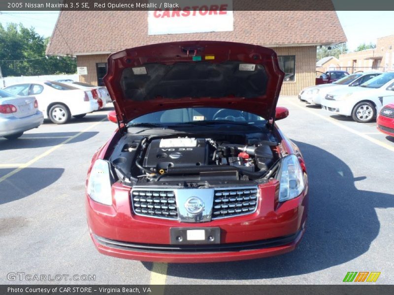 Red Opulence Metallic / Black 2005 Nissan Maxima 3.5 SE