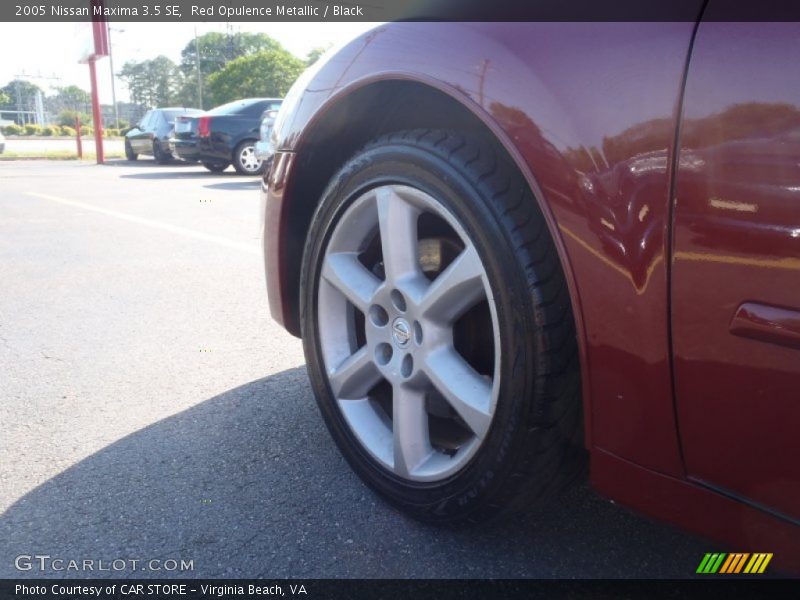 Red Opulence Metallic / Black 2005 Nissan Maxima 3.5 SE