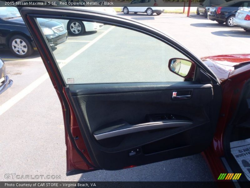 Red Opulence Metallic / Black 2005 Nissan Maxima 3.5 SE