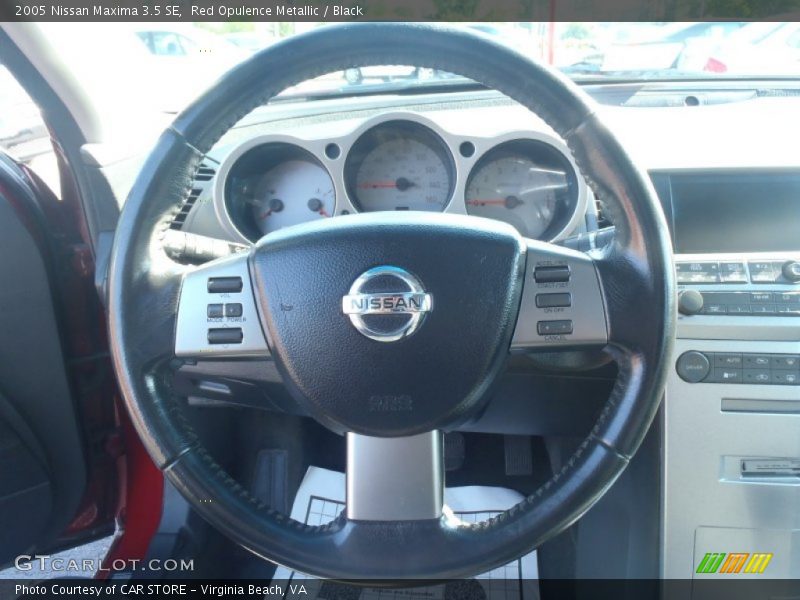 Red Opulence Metallic / Black 2005 Nissan Maxima 3.5 SE