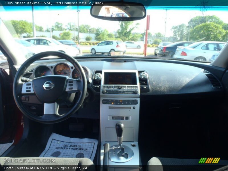 Red Opulence Metallic / Black 2005 Nissan Maxima 3.5 SE