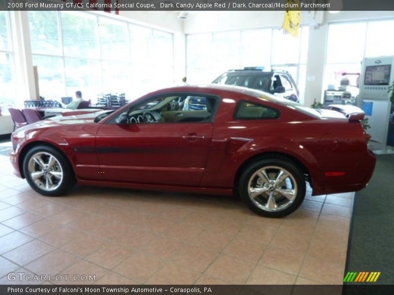 Dark Candy Apple Red / Dark Charcoal/Medium Parchment 2008 Ford Mustang GT/CS California Special Coupe