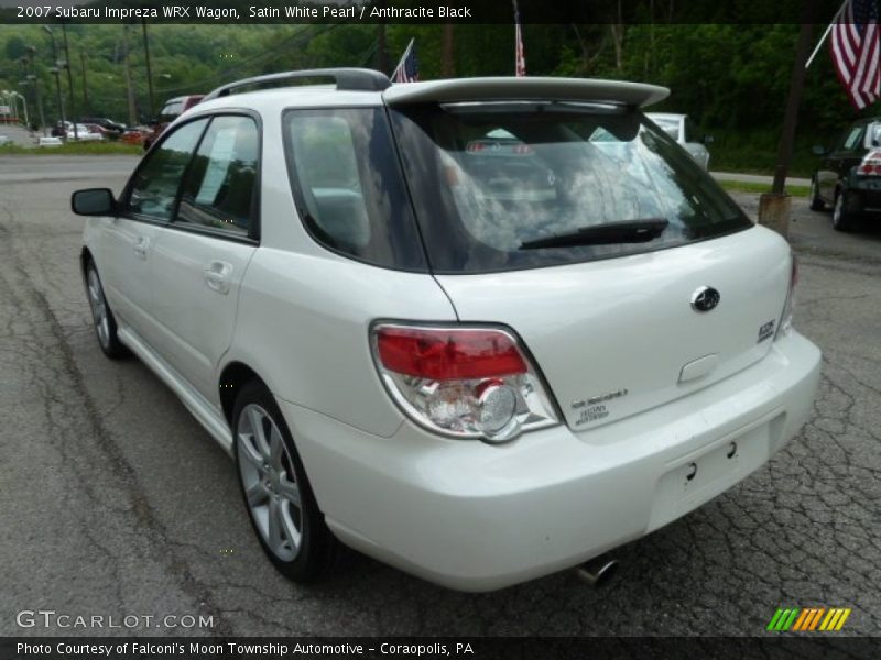 Satin White Pearl / Anthracite Black 2007 Subaru Impreza WRX Wagon