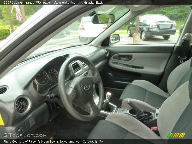 Satin White Pearl / Anthracite Black 2007 Subaru Impreza WRX Wagon