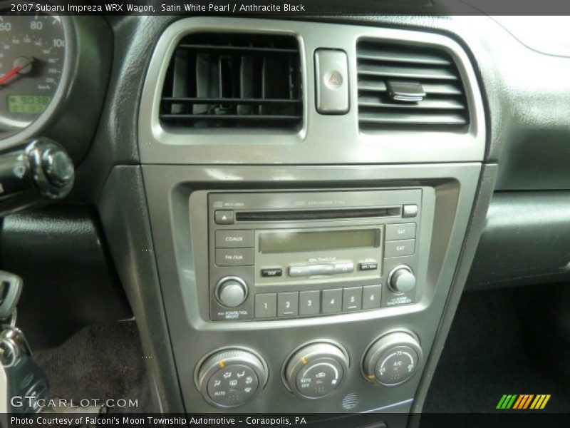 Satin White Pearl / Anthracite Black 2007 Subaru Impreza WRX Wagon
