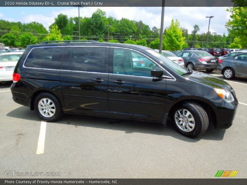 Crystal Black Pearl / Gray 2010 Honda Odyssey EX-L
