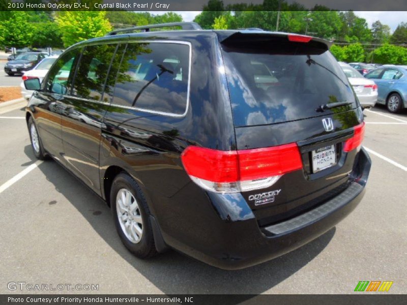 Crystal Black Pearl / Gray 2010 Honda Odyssey EX-L