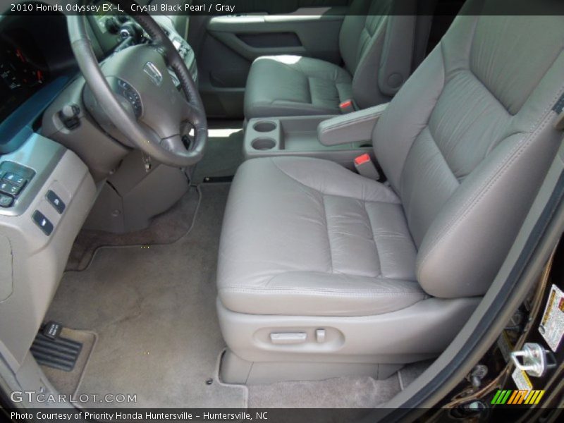 Crystal Black Pearl / Gray 2010 Honda Odyssey EX-L