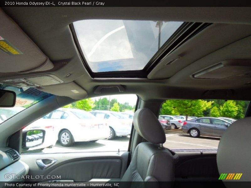 Crystal Black Pearl / Gray 2010 Honda Odyssey EX-L