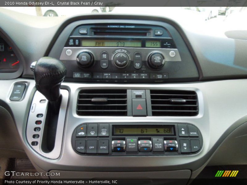 Crystal Black Pearl / Gray 2010 Honda Odyssey EX-L
