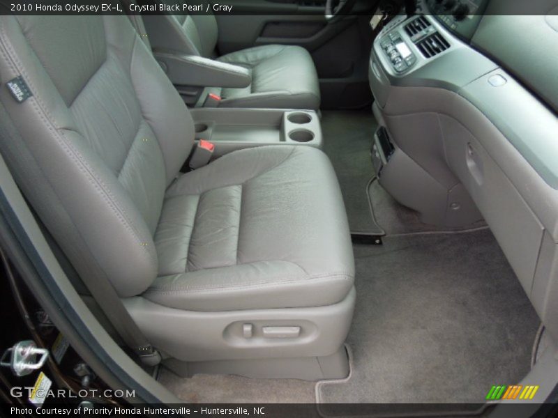 Crystal Black Pearl / Gray 2010 Honda Odyssey EX-L