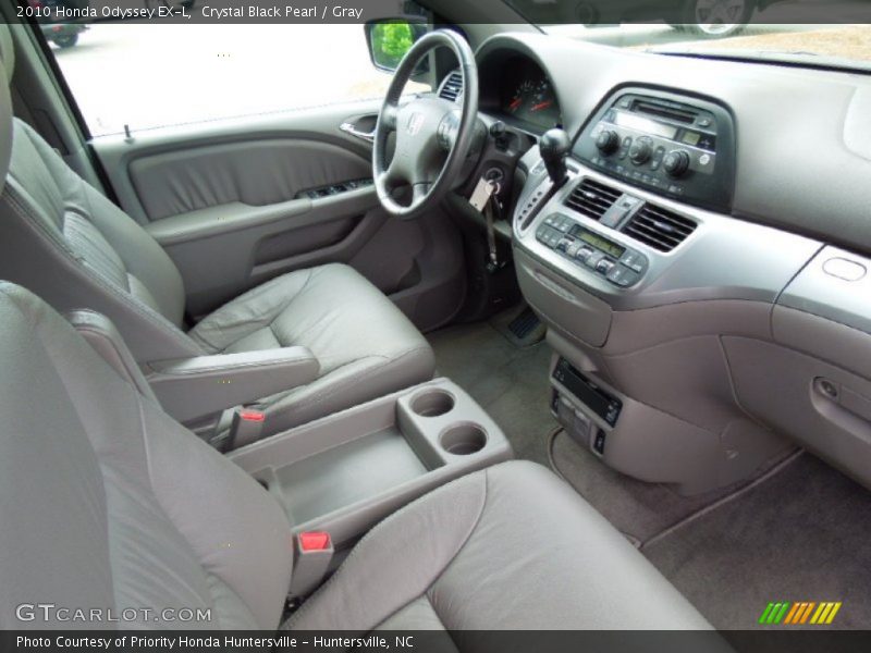 Crystal Black Pearl / Gray 2010 Honda Odyssey EX-L