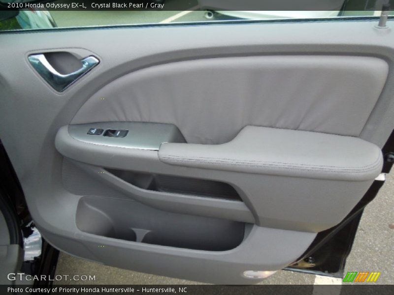 Crystal Black Pearl / Gray 2010 Honda Odyssey EX-L
