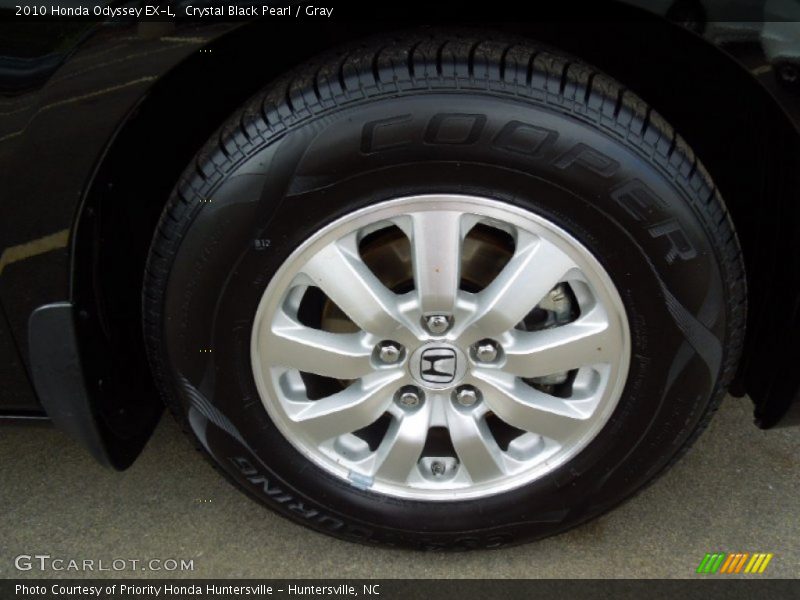 Crystal Black Pearl / Gray 2010 Honda Odyssey EX-L