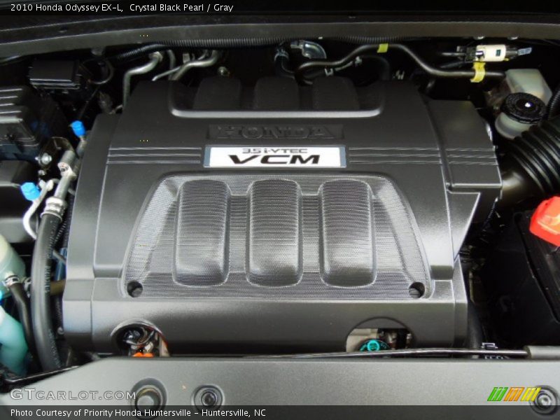 Crystal Black Pearl / Gray 2010 Honda Odyssey EX-L