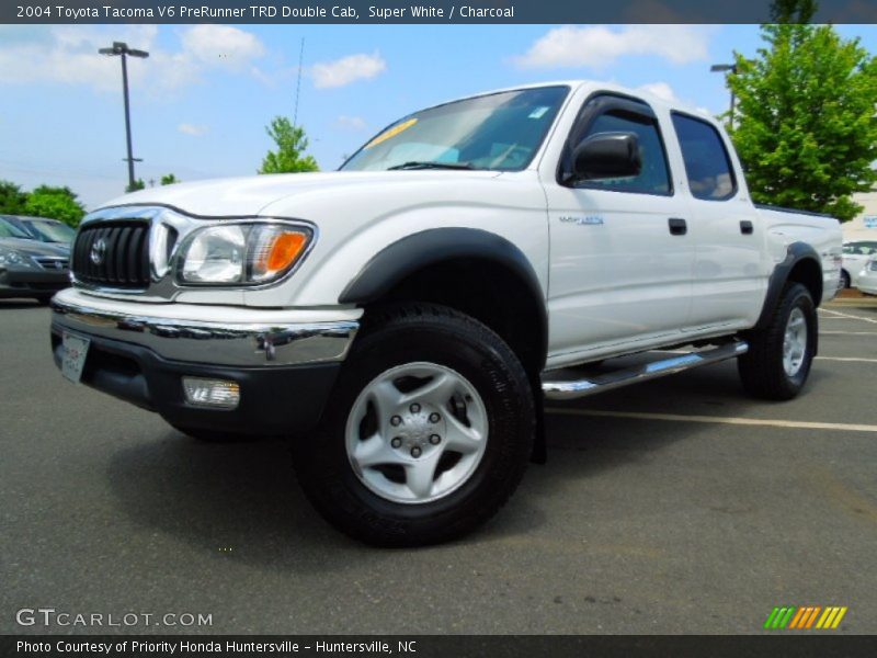 Super White / Charcoal 2004 Toyota Tacoma V6 PreRunner TRD Double Cab