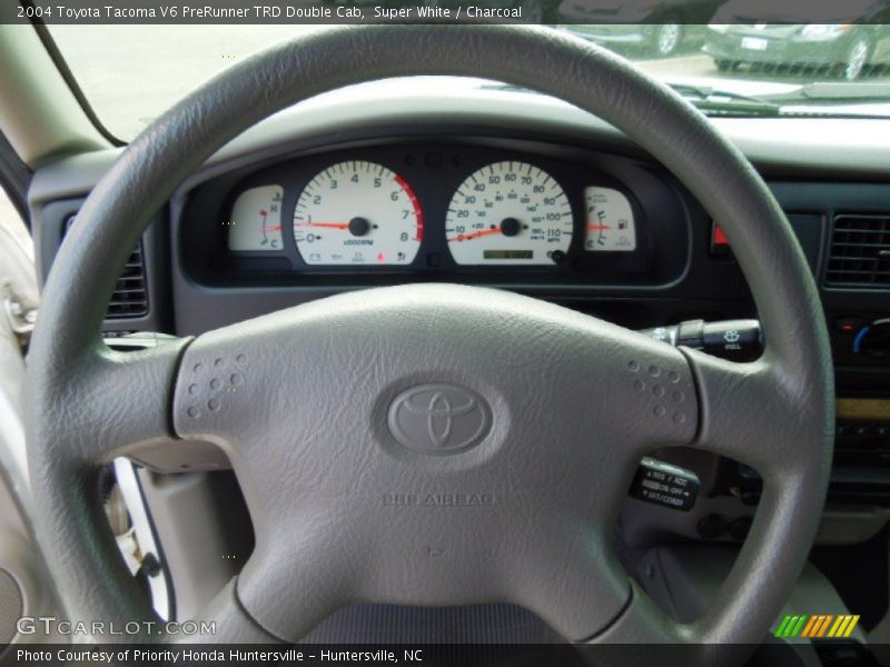Super White / Charcoal 2004 Toyota Tacoma V6 PreRunner TRD Double Cab