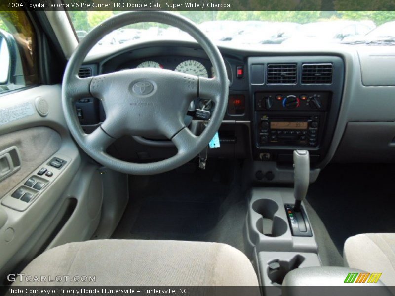 Super White / Charcoal 2004 Toyota Tacoma V6 PreRunner TRD Double Cab