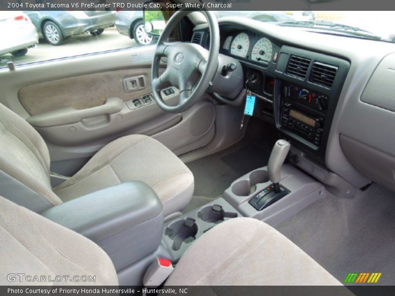 Super White / Charcoal 2004 Toyota Tacoma V6 PreRunner TRD Double Cab