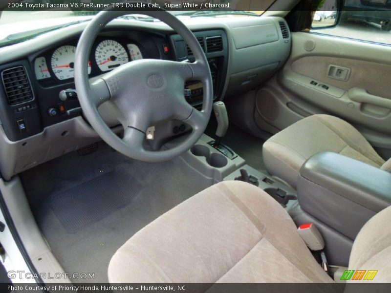 Super White / Charcoal 2004 Toyota Tacoma V6 PreRunner TRD Double Cab