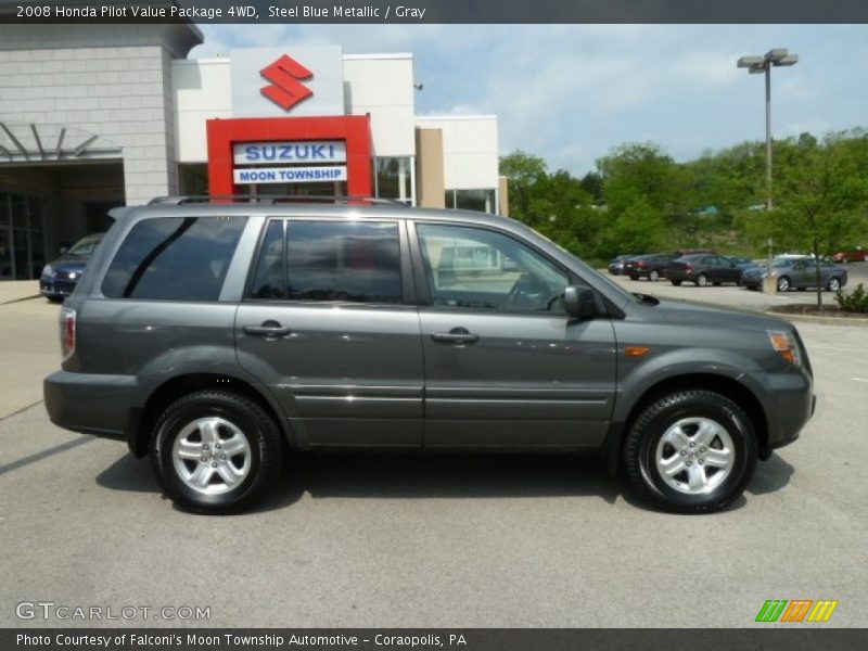 Steel Blue Metallic / Gray 2008 Honda Pilot Value Package 4WD