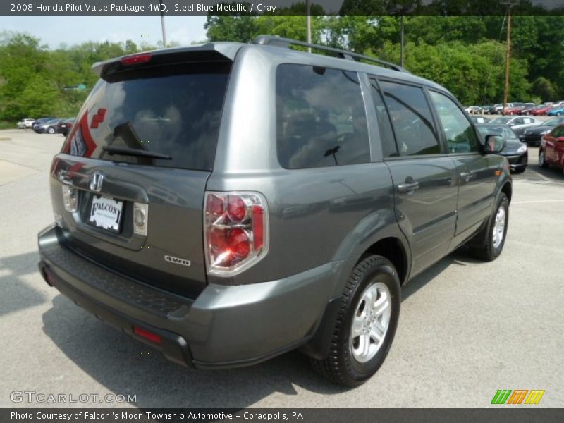 Steel Blue Metallic / Gray 2008 Honda Pilot Value Package 4WD