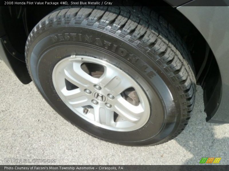 Steel Blue Metallic / Gray 2008 Honda Pilot Value Package 4WD