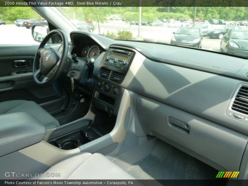 Steel Blue Metallic / Gray 2008 Honda Pilot Value Package 4WD