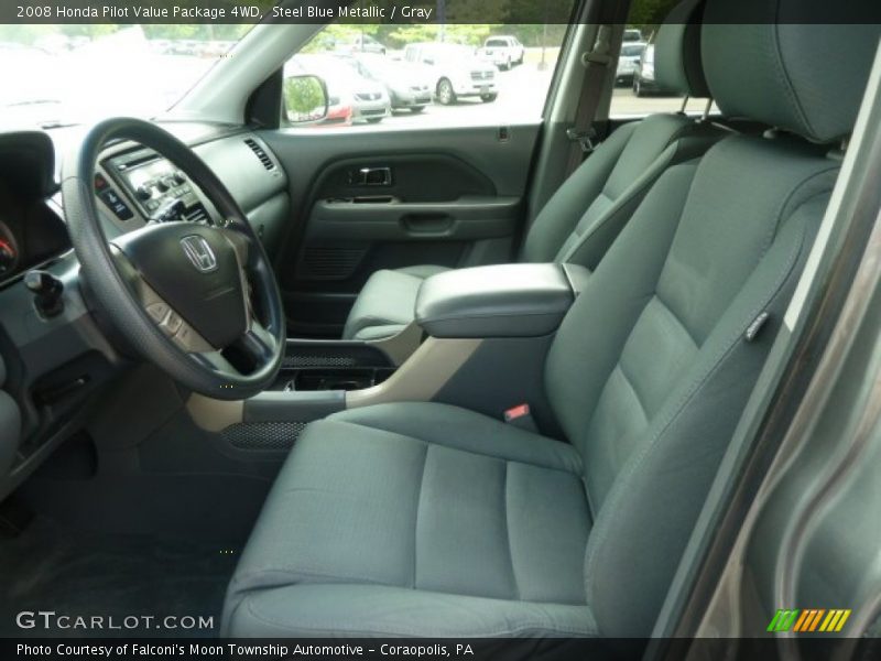 Steel Blue Metallic / Gray 2008 Honda Pilot Value Package 4WD