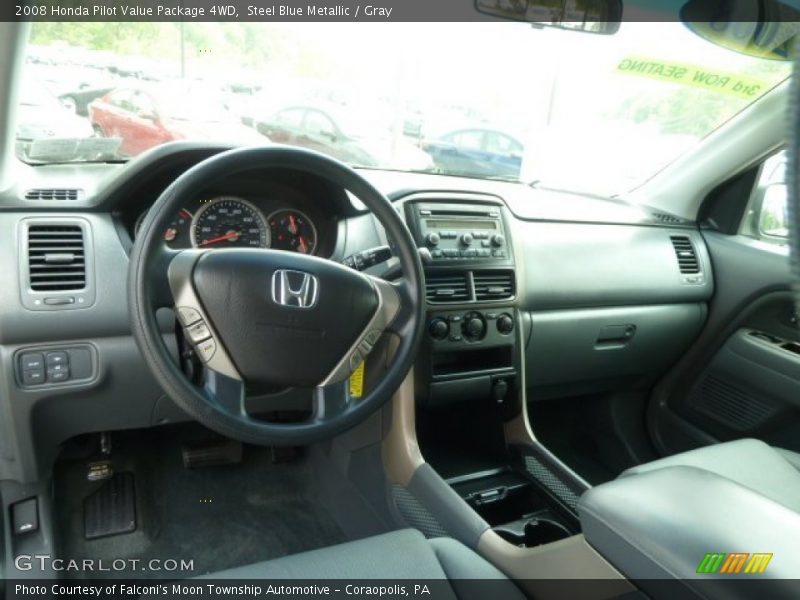 Steel Blue Metallic / Gray 2008 Honda Pilot Value Package 4WD