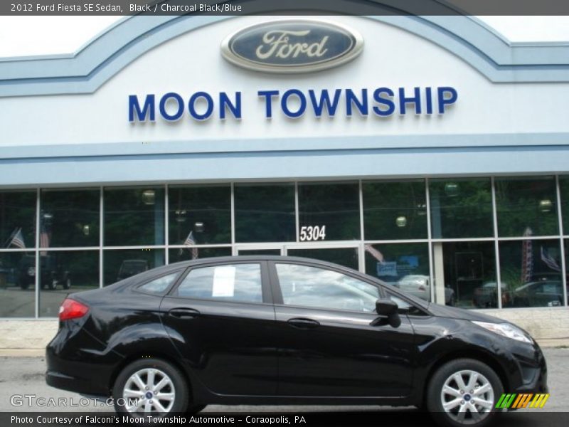Black / Charcoal Black/Blue 2012 Ford Fiesta SE Sedan