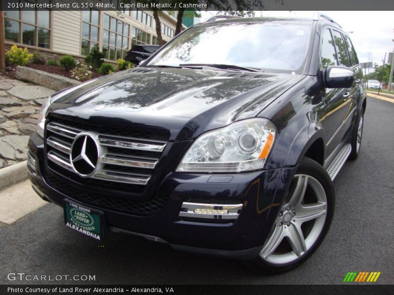 Capri Blue Metallic / Cashmere 2010 Mercedes-Benz GL 550 4Matic