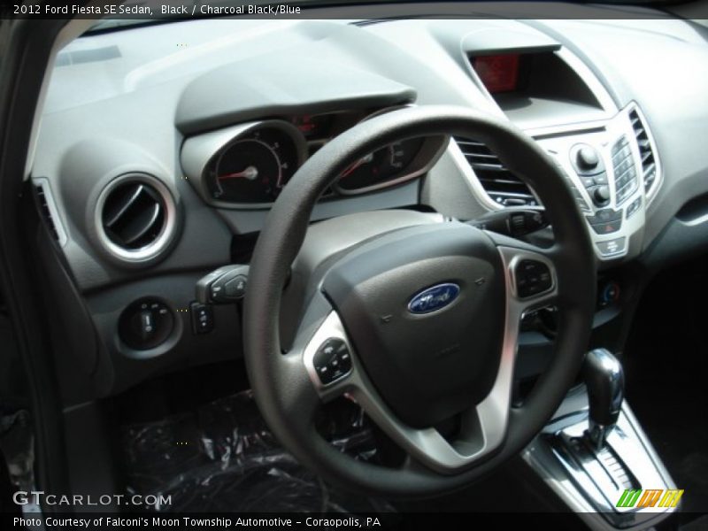 Black / Charcoal Black/Blue 2012 Ford Fiesta SE Sedan