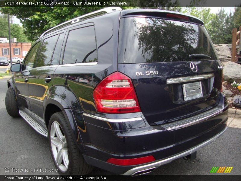 Capri Blue Metallic / Cashmere 2010 Mercedes-Benz GL 550 4Matic