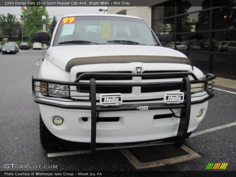 Bright White / Mist Gray 1999 Dodge Ram 1500 Sport Regular Cab 4x4